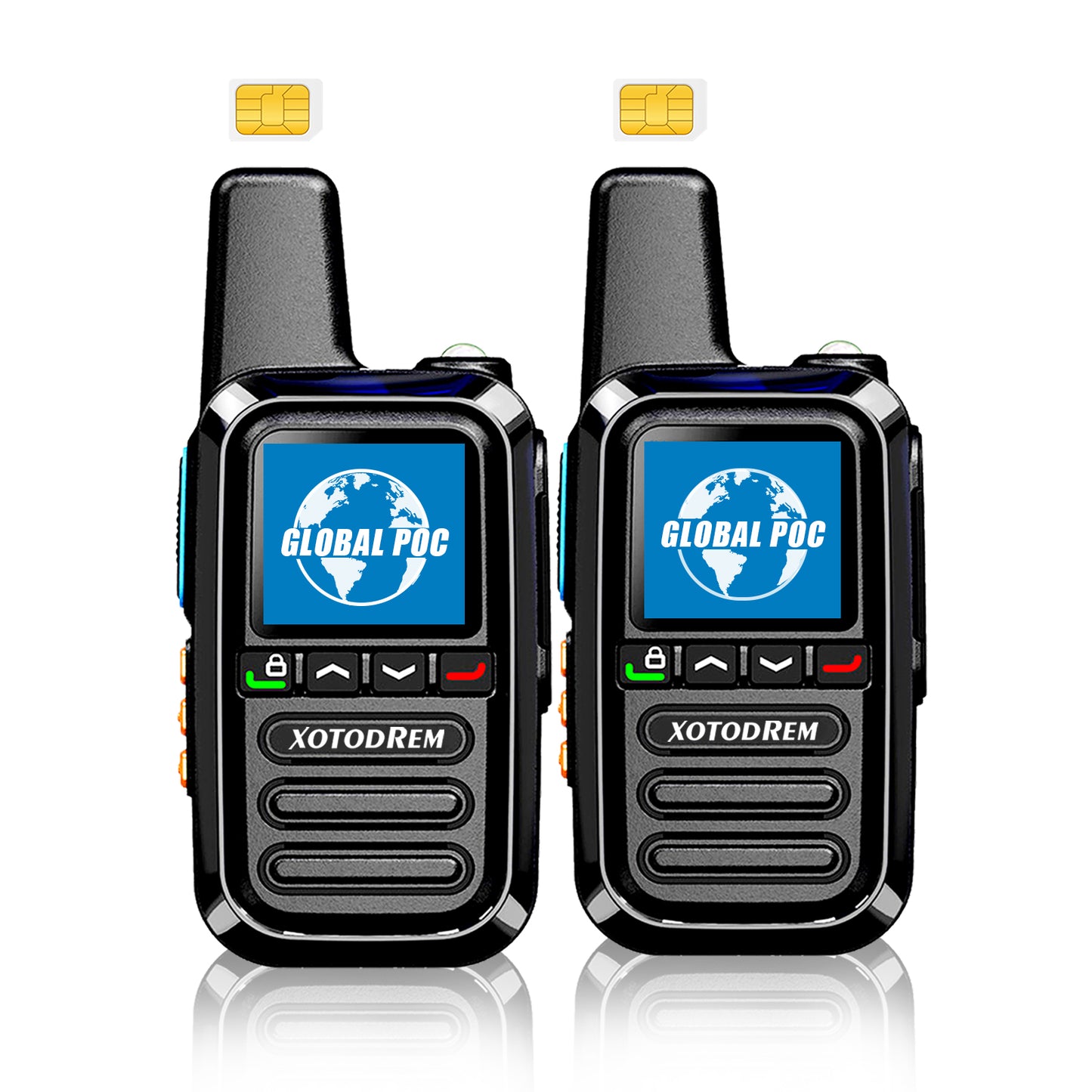 XOTODREM 4G LTE PoC Walkie Talkies – Nationwide PTT Radios (2 Pack)
