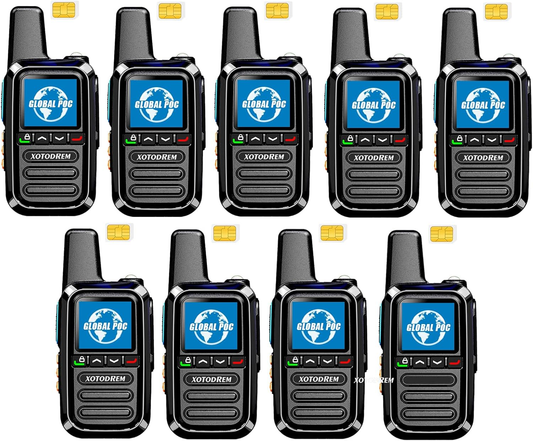 XOTODREM 4G LTE PoC Walkie Talkies – Nationwide PTT Radios (2 Pack)
