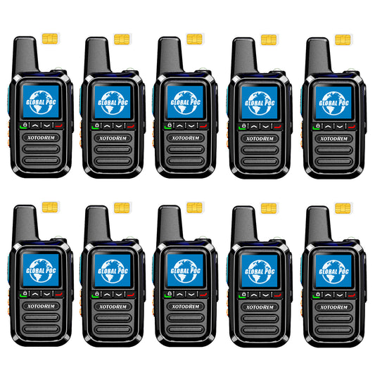 XOTODREM 4G LTE PoC Walkie Talkies – Nationwide PTT Radios (2 Pack)