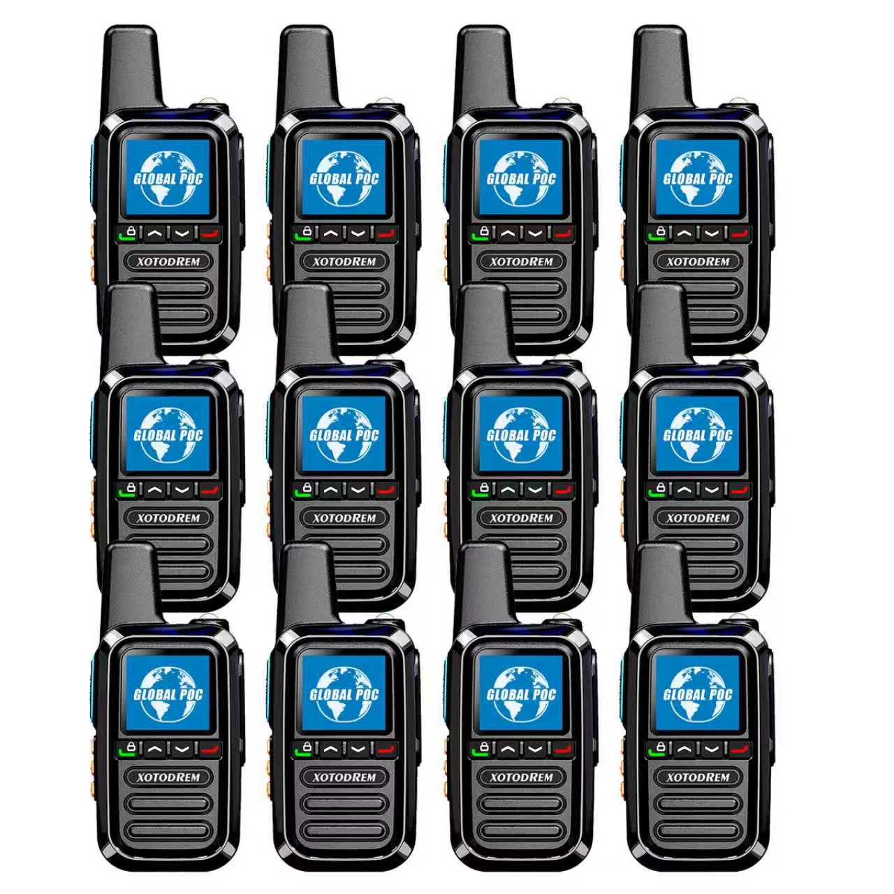 XOTODREM 4G LTE PoC Walkie Talkies – Nationwide PTT Radios (2 Pack)