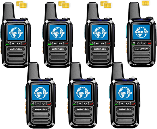 XOTODREM 4G LTE PoC Walkie Talkies – Nationwide PTT Radios (2 Pack)