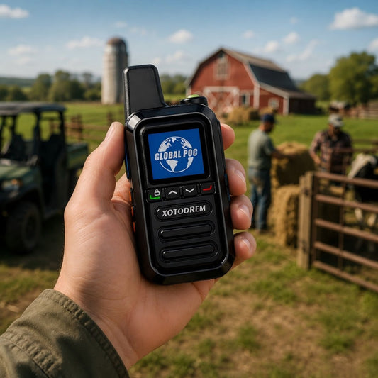XOTODREM 4G LTE PoC Walkie Talkies 2 - Pack | Nationwide PTT Radio | Unlimited Range | SIM Card Included - XOTODREM - Radio